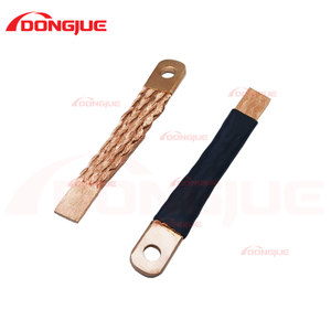 Shrinkable Tube Insulated Flexible Copper Braid Cable Connector
