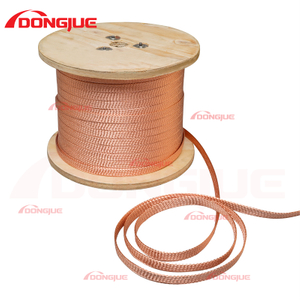 Bare Flat Flexible Copper Braid Wire