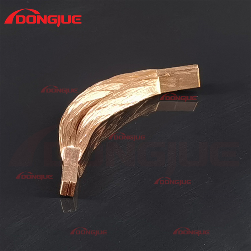 Sintering Welded Bare Flexible Copper Strand Cable Connection